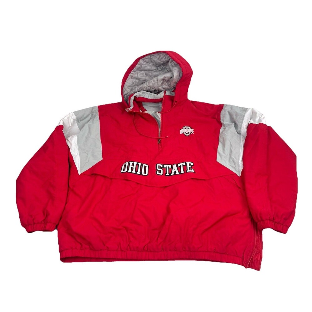 Vintage 90s NCAA Ohio State Buckeyes Pro Edge Jacket XL Clean Mint Big Ten